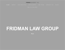 Tablet Screenshot of fridmanlawgroup.com